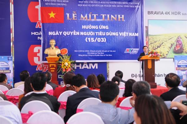 Thái Bình: Mittinh hưởng ứng ngày Quyền người tiêu dùng Việt Nam